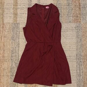 Francesca's Collections Burgundy Mini Dress